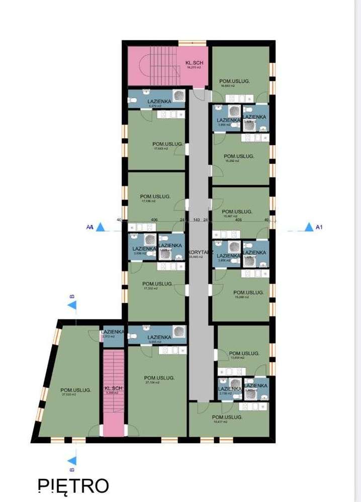 Budynek usługowy różne metraże - Pełny obrazek: 4/7