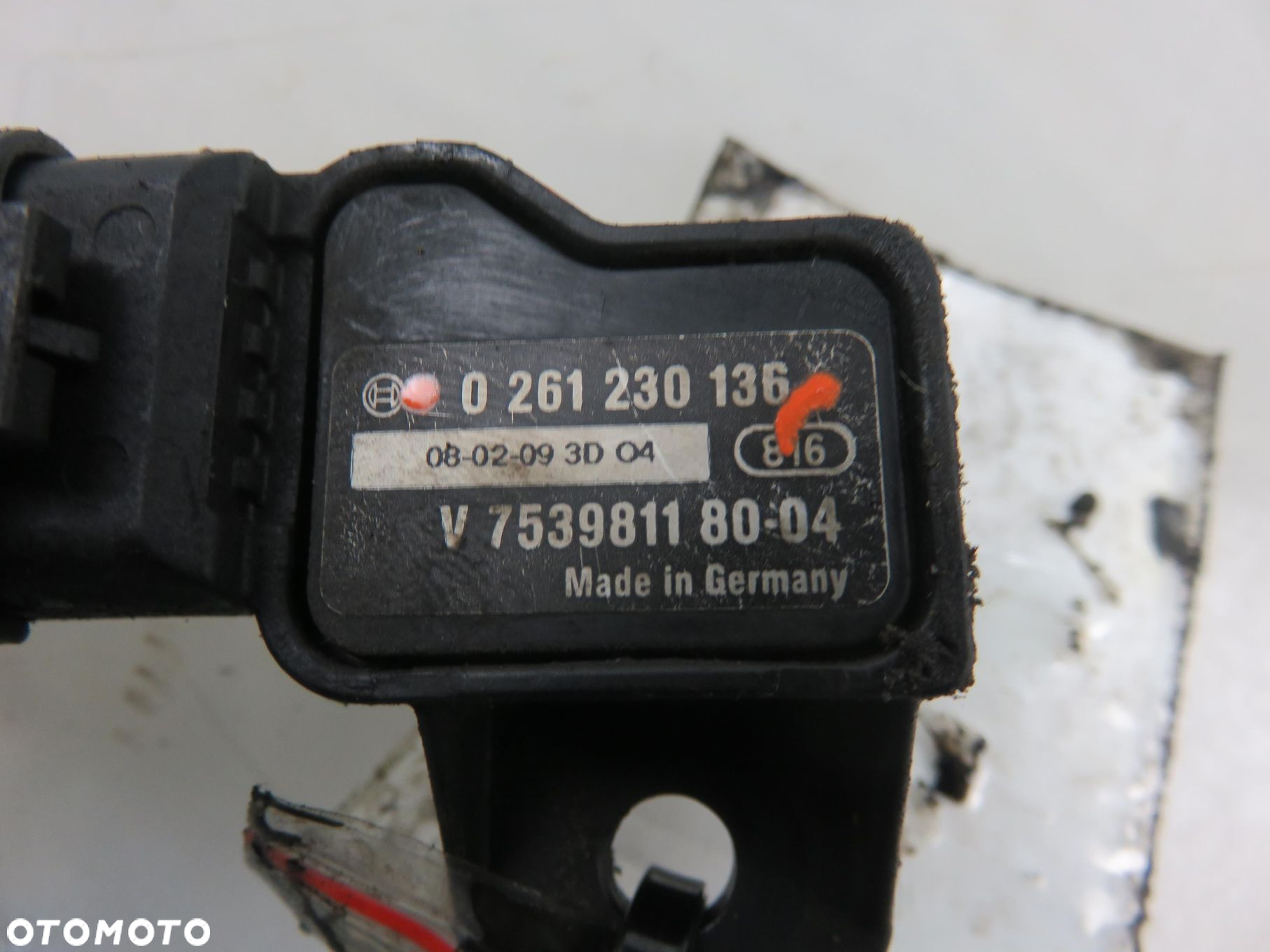 MAP SENSOR PEUGEOT 308 1.6 VTi 0261230136 - 8