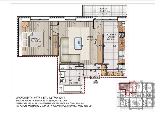 2 camere Titan Pallady Metrou N. Teclu Direct Dezvoltator