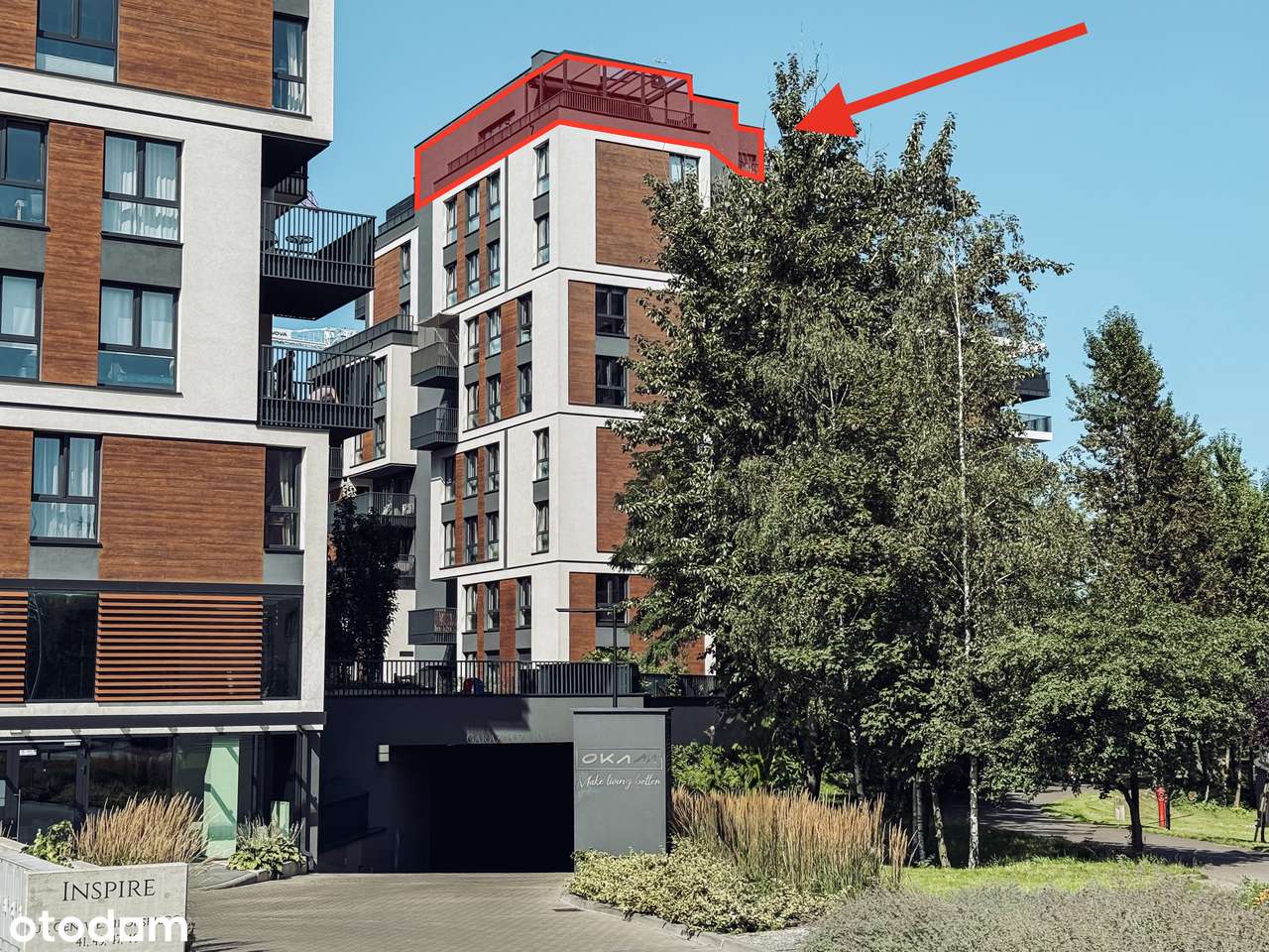 Penthouse – stan deweloperski, prestiżowa lokalizacja! OKAM-0