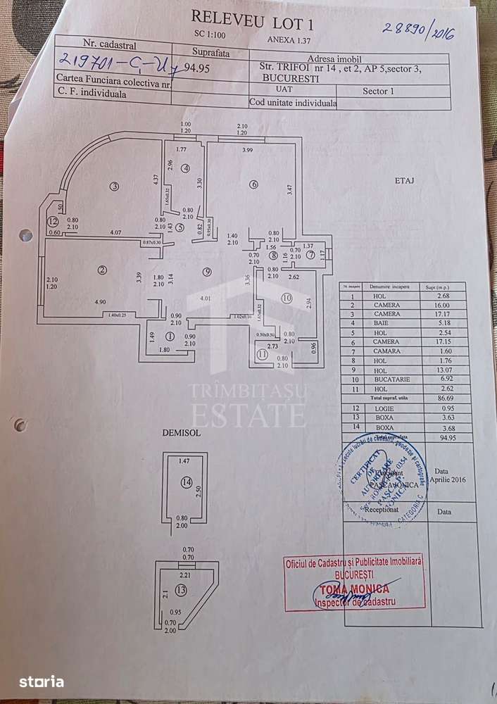 Zona C Calarrasilor ,apartament în imobil interbelic-17