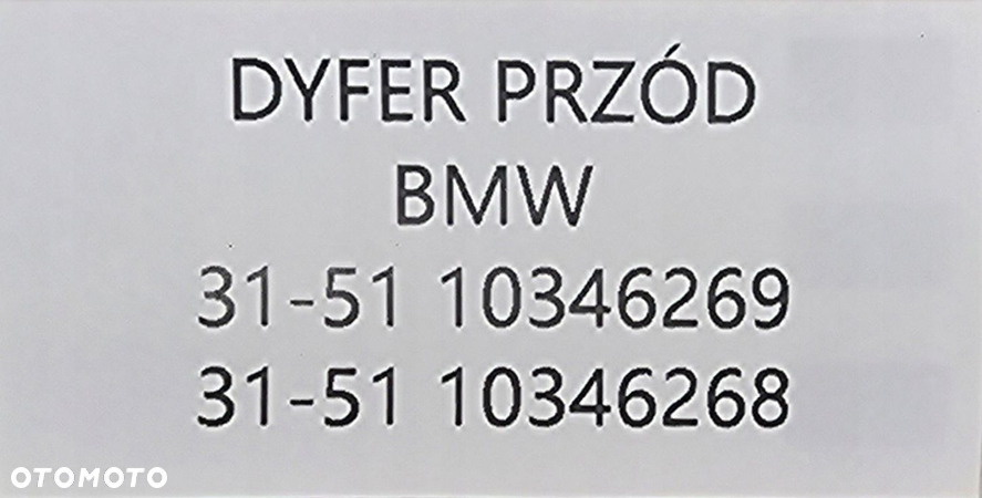 NOWY ORYGINALNY MOST DYFER PRZÓD BMW 2,81 - 8679977 - 8