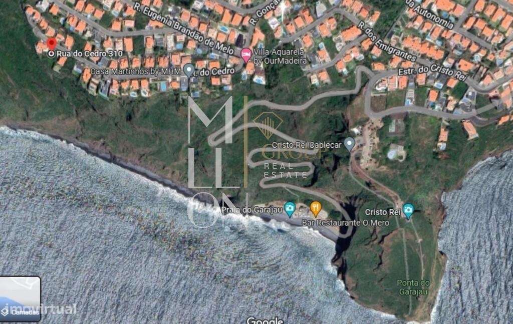 Terreno de 830m2 para construção | Vista mar | 1ª Linha do Garajau | C - Grande imagem: 4/8