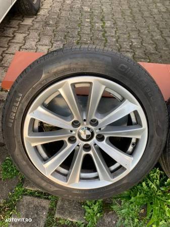 Jante Bmw seria5 e60 F10/F11 cu cauc 225/55/R17 Pirelli dot 2019 4-5 vara 8jx17is30 - 5