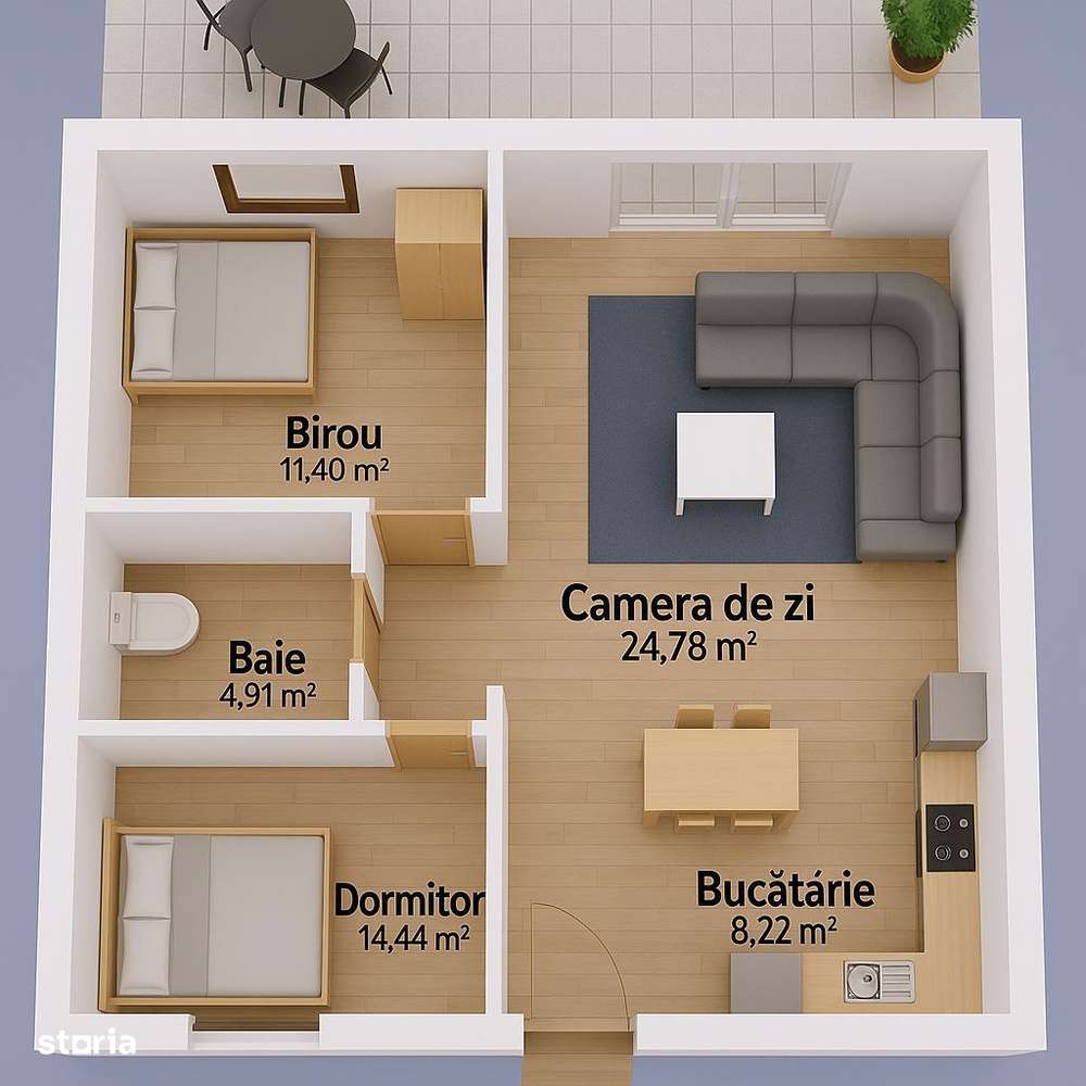 1/2 Duplex 3 camere - Direct Dezvoltator - Imagine principală: 5/11
