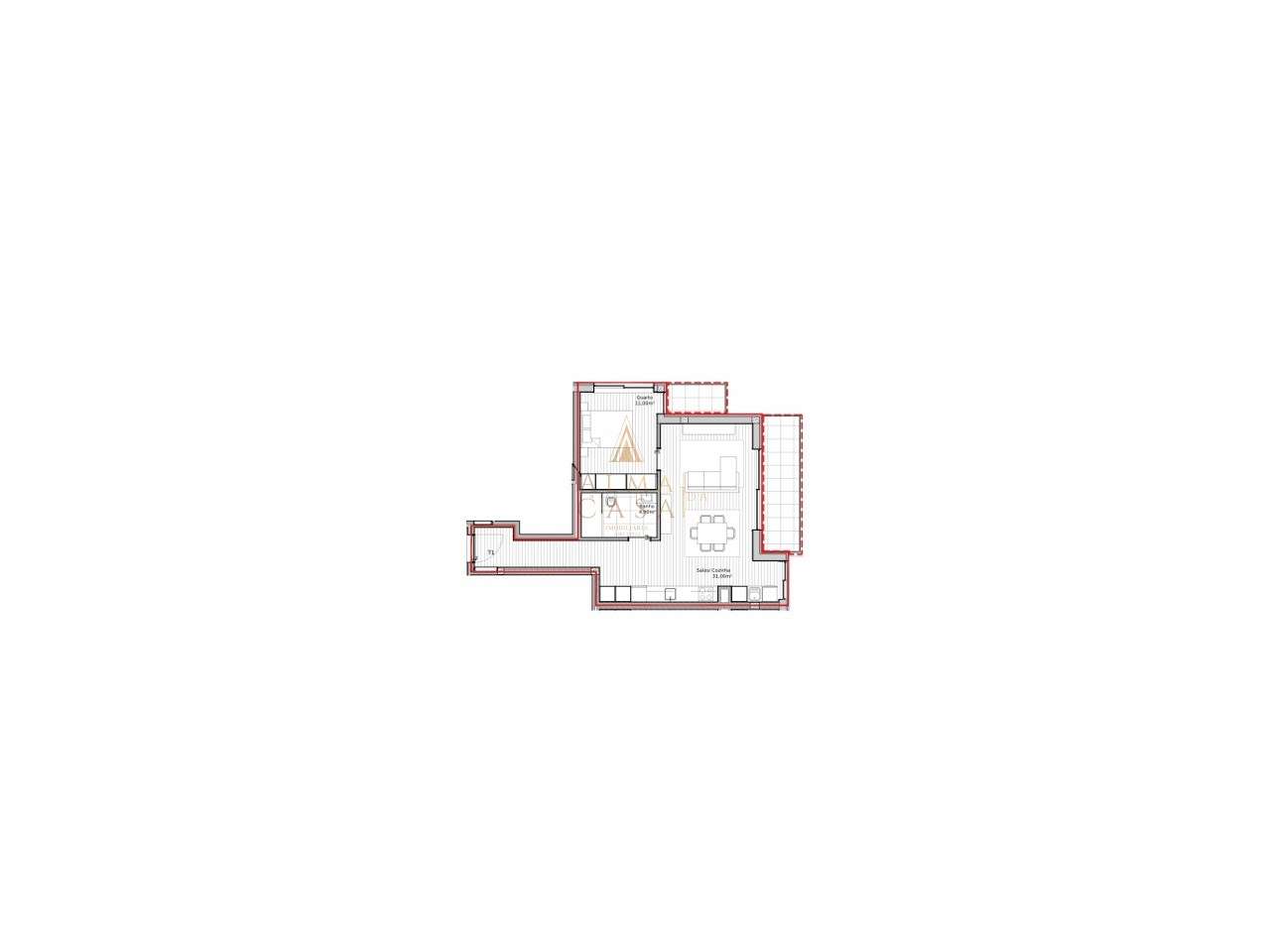 Apartamento T1 Novo Rio Tinto-10