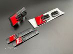 Set embleme Premium Audi S6 Negru / Roșu - 2