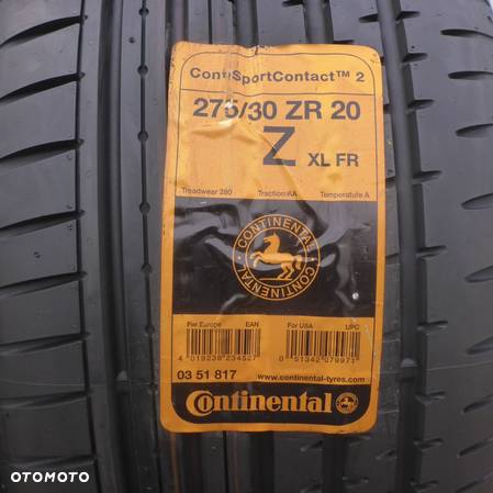 4 x CONTINENTAL 275/30 ZR20 SportContact 2 Lato 2010 /2012 - 3