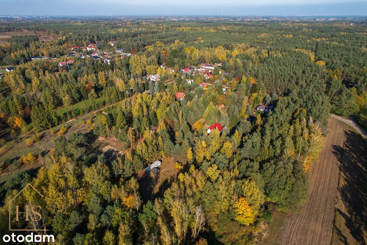 Piękna działka pod zabudowę/Zalesie gm. Żabia Wola/35 min od Wa-wy-15