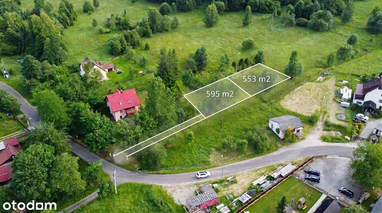 Działka budowlana 6 arów – Korbielów, u stóp Pilska-1