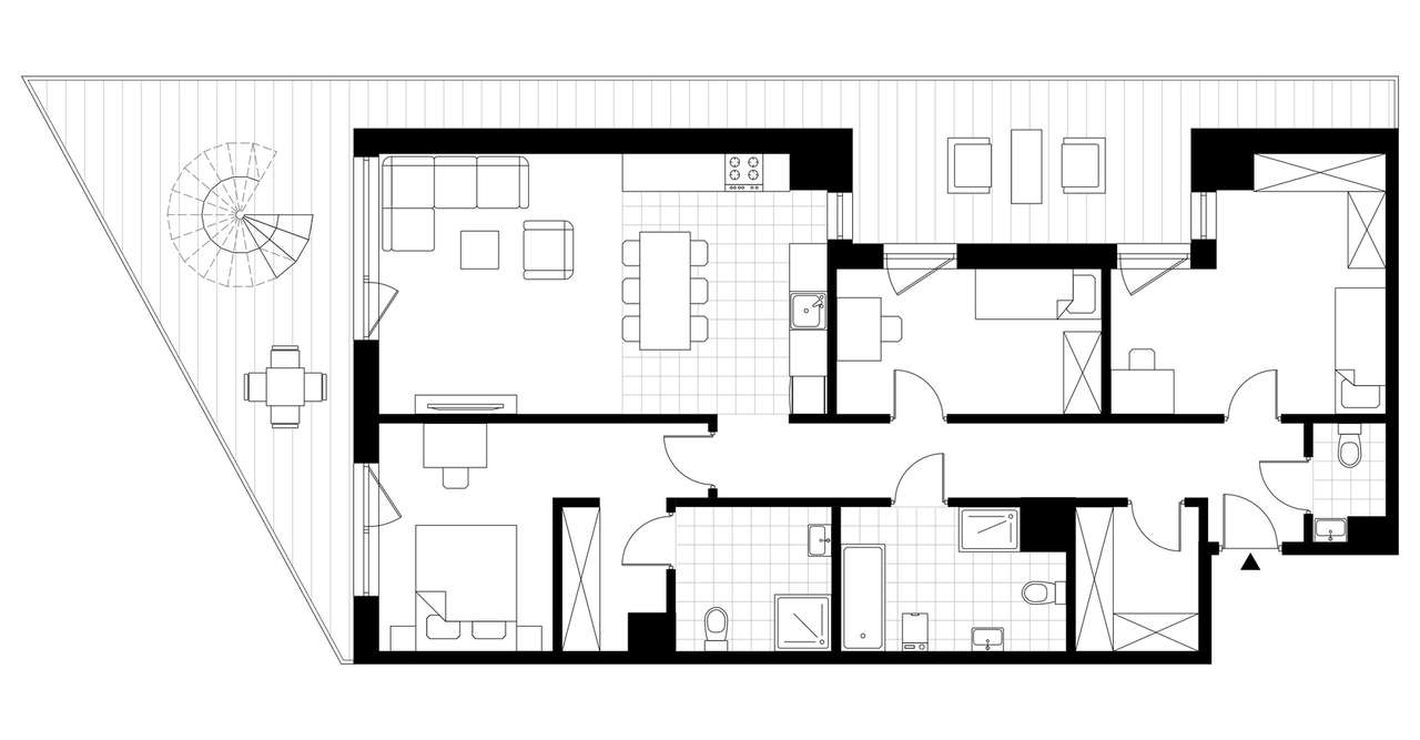 4-pokojowe mieszkanie 108m2 + loggia - Pełny obrazek: 3/8