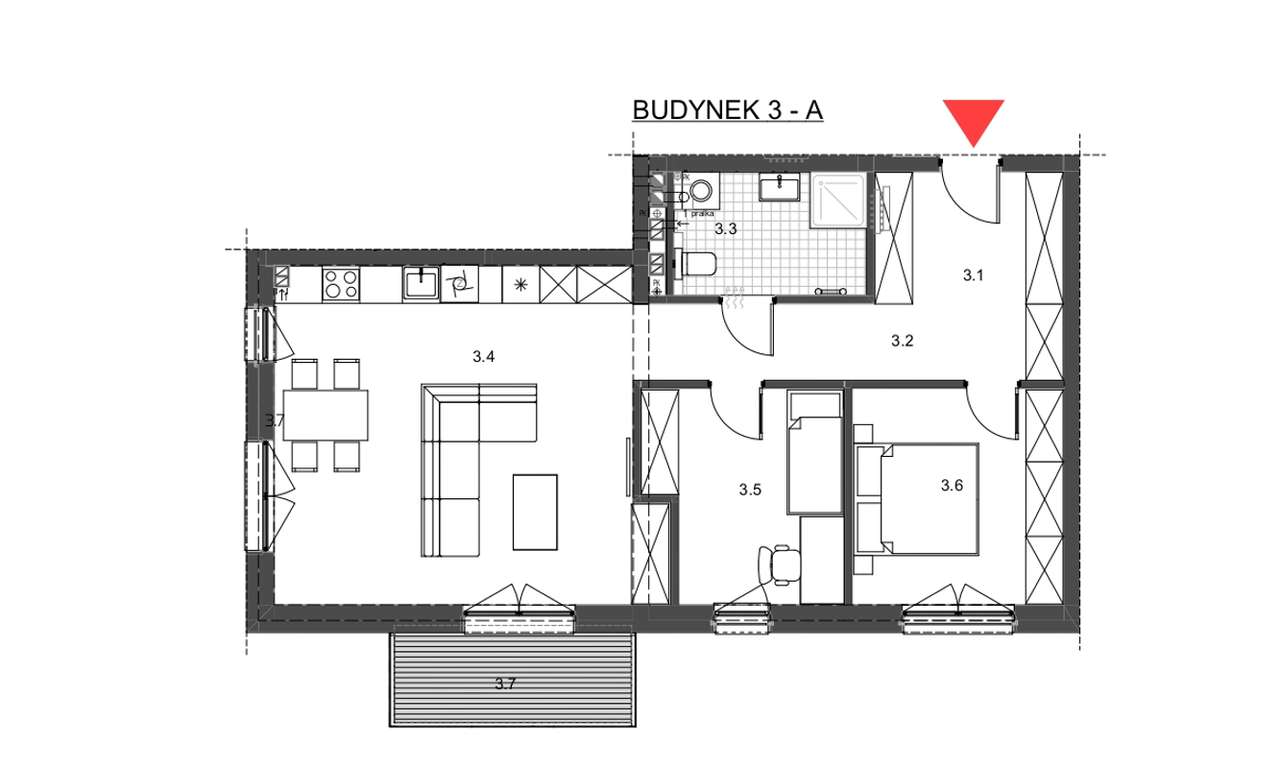 74 m², 1 piętro, balkon, 2 miejsca parkingowe – Kaskada IX, Rybnik-18