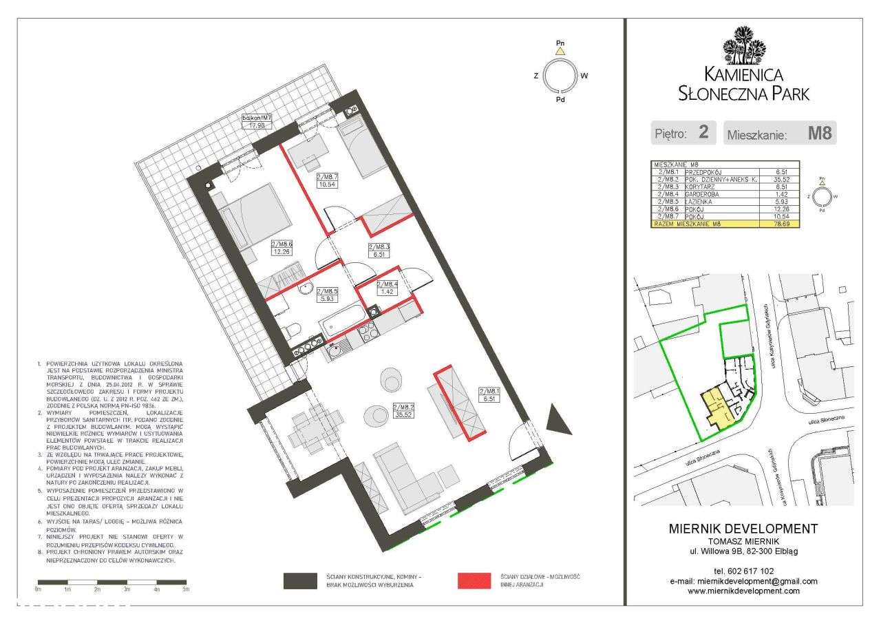 3 pokoje, mieszkanie nr8, 78,69 m2-18