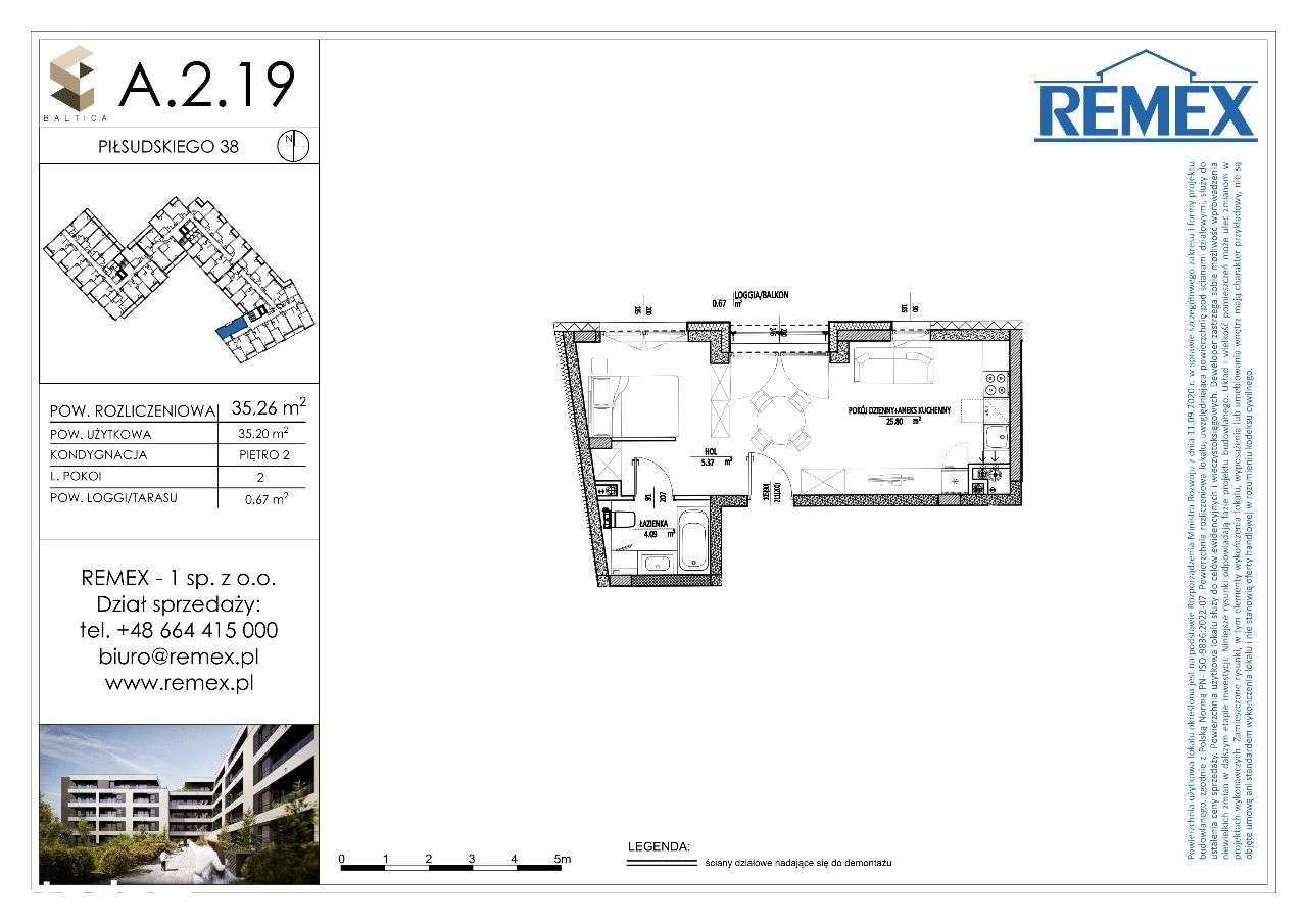 BA͏LT͏IC͏͏A | mieszkanie 1-pok. | A.2.19 - Pełny obrazek: 2/7