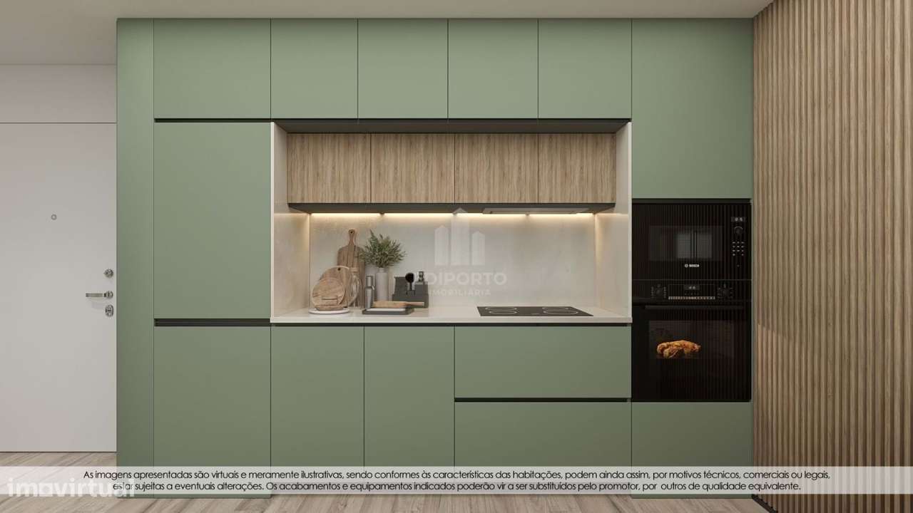 Apartamento T1, com varanda e lugar de garagem junto ao GaiaShopping - Grande imagem: 5/12