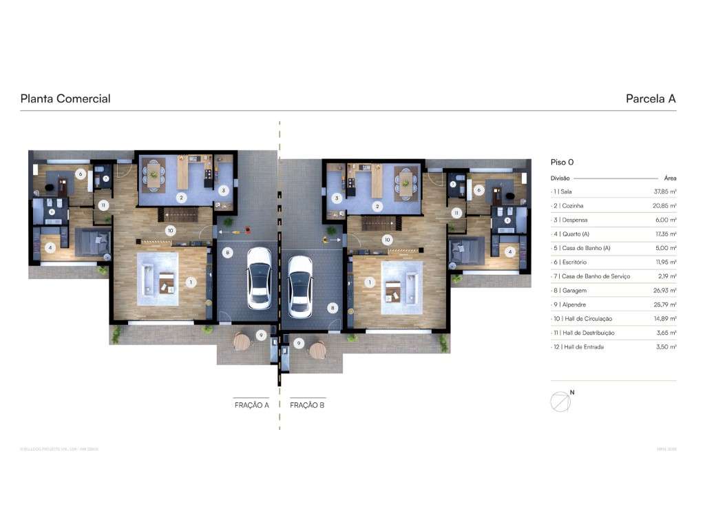 Parcela A | Terreno com projeto para Moradias T5-5