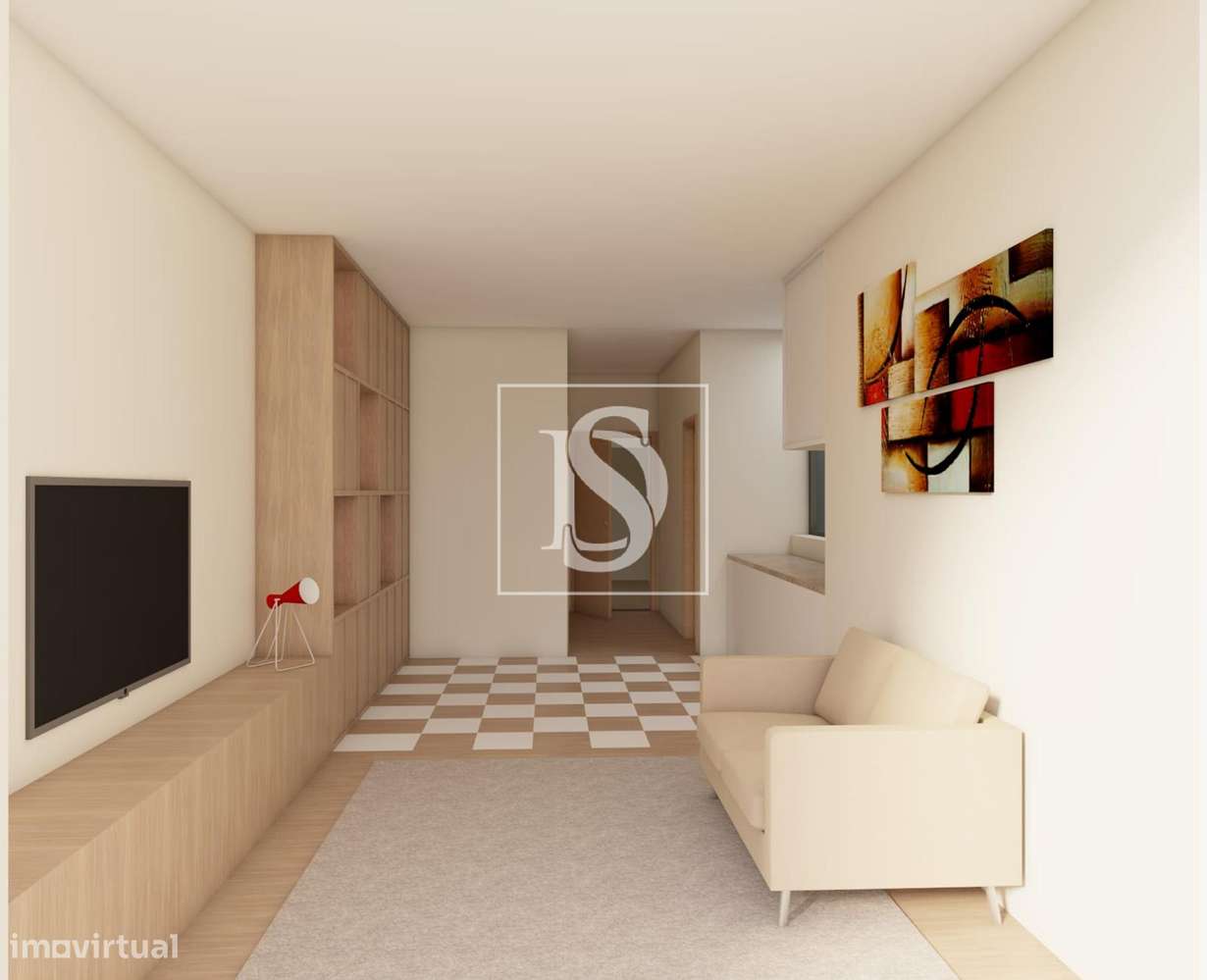 Apartamento T3 em Braga (São Vicente), num prédio reabilitado - Grande imagem: 4/19