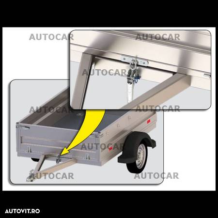 Inchizator oblon,zavor,balama oblon remorca ZB-03,piese remorci - 3