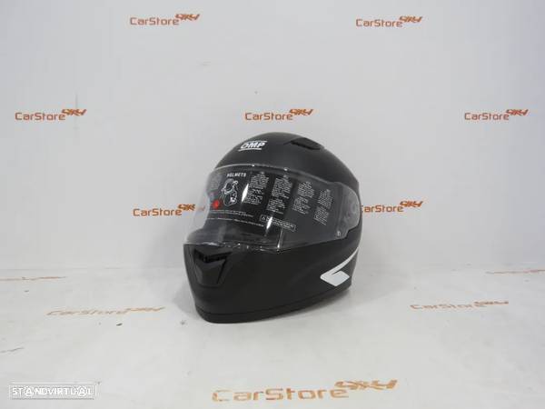 Capacete OMP Circuit EVO Preto Matte + Amarelo + Branco - 1