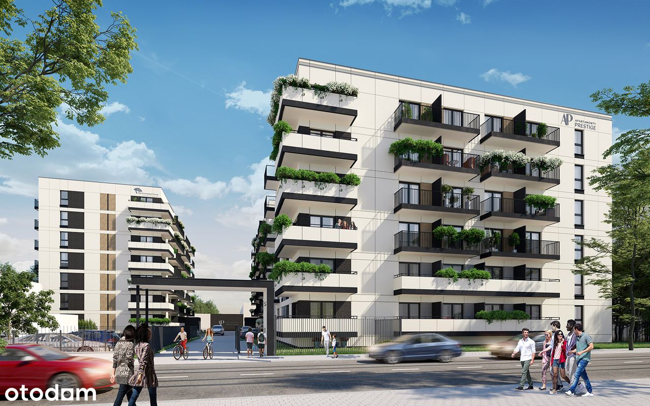 2-pokojowe mieszkanie 46m2 + balkon