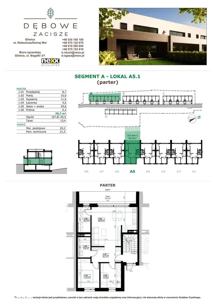 Dębowe Zacisze | mieszkanie 3-pok. | A5.1 - Pełny obrazek: 2/9