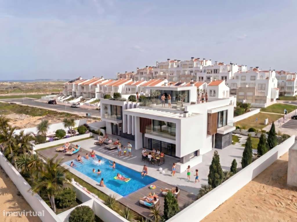 Moradia isolada com piscina apenas a 400 m da praia-33