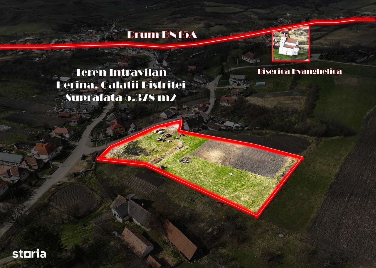 Teren intravilan la 15km de Bistrita in Herina-0