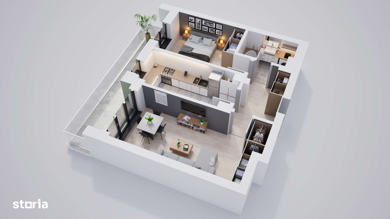 Ansamblu nou, 2 camere spațioase, aproape de autobuz - Imagine principală: 5/19