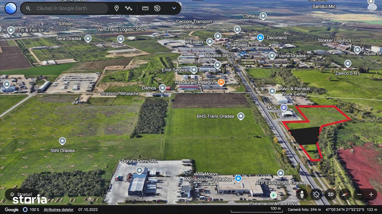 De vânzare 3  parcele teren intravilan acces direct la Calea Borșului - Imagine principală: 1/3