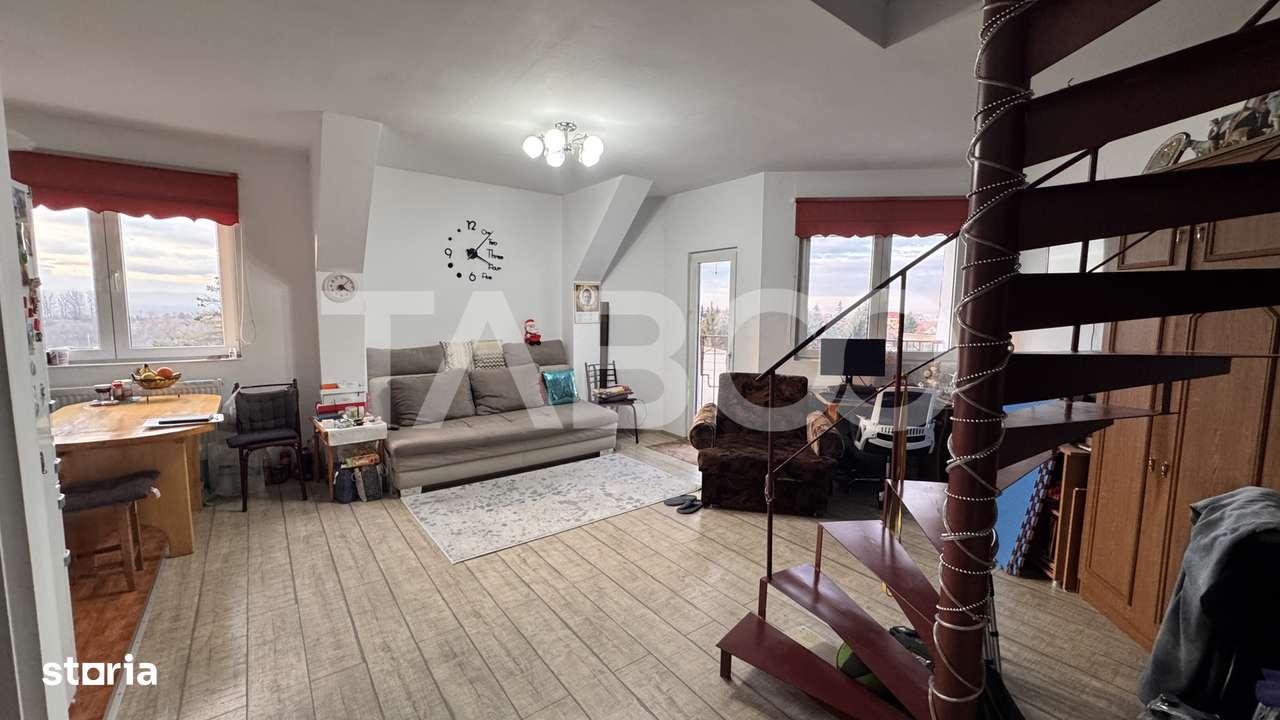 Apartament cu 3 camere mobilat utilat 65mpu balcon Valea Aurie Sibiu - Imagine principală: 5/9