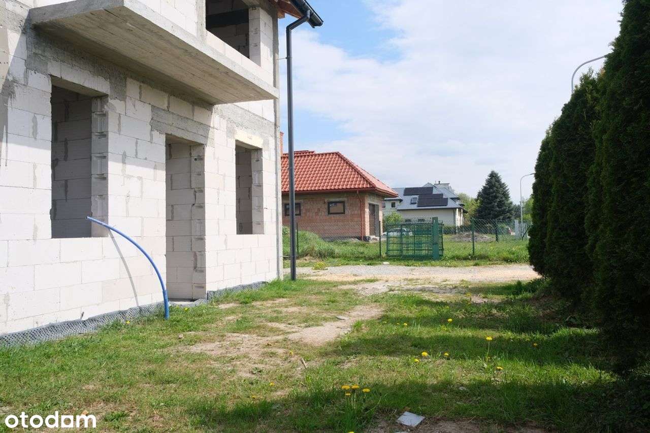 Jasionka, 5 arów, gotowy bliźniak, media, wjazd- a-4