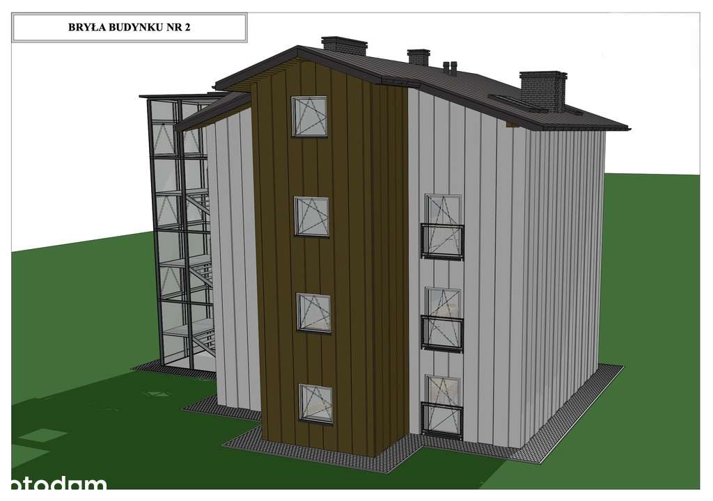 Budynek z Projektem na Hostel 491 m2 – Mirocin-3