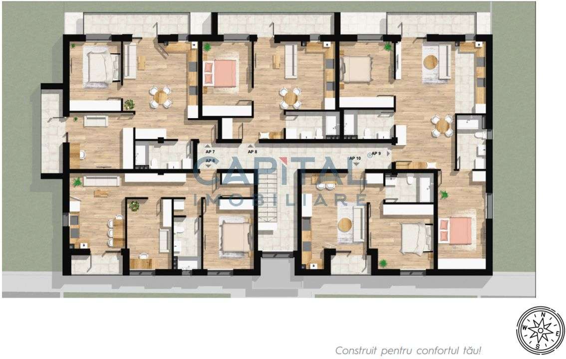 Apartament de vanzare, 3 camere, etaj 1, bloc nou, comision 0% - Imagine principală: 4/8