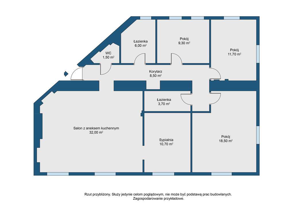 Rozkładowe 5 pokoi przy Filtrach, Ochota 103 m-13