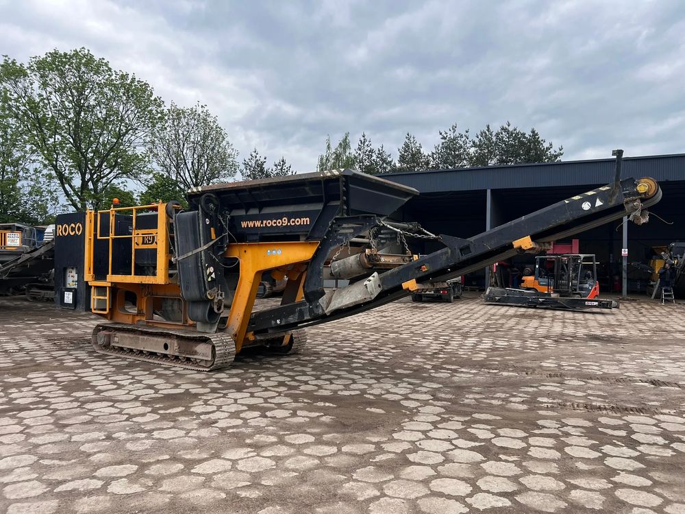 Roco r9r  mobilna kruszarka szczękowa, tylko 20t wagi, odsiew boczny, magnes 2018