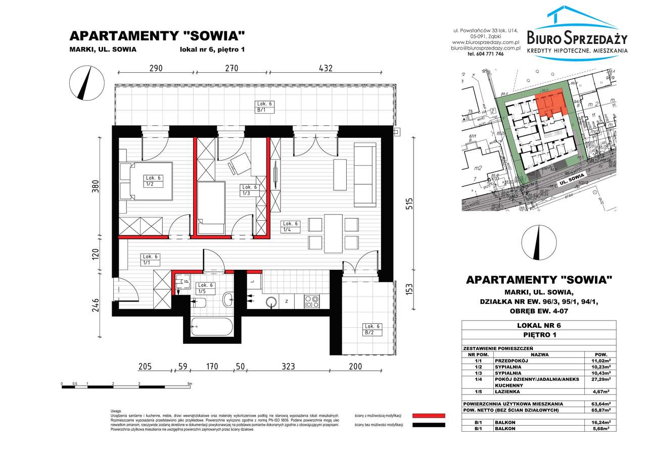 3 POKOJE W APARTAMENTOWCU Z TARASEM I BALKONEM - Pełny obrazek: 2/9