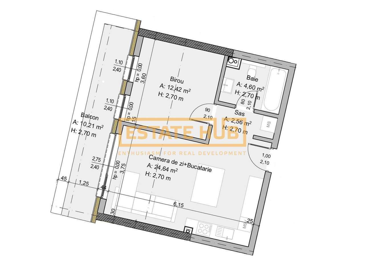 Traian 44 | 2 camere central | 0% comision-1