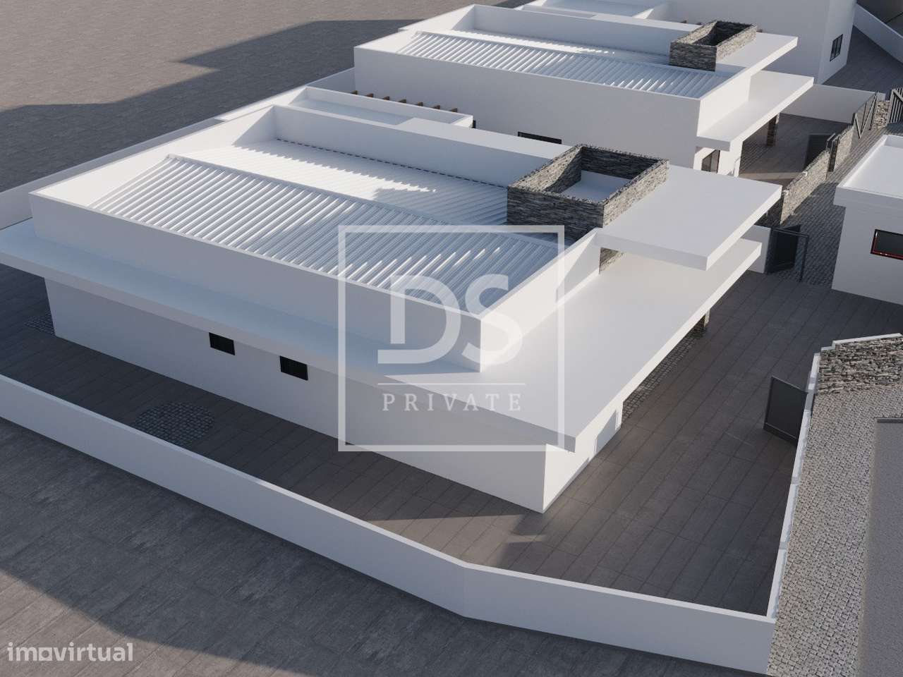 Moradia T3 Térrea unifamiliar de arquitetura moderna em fase de constr-5