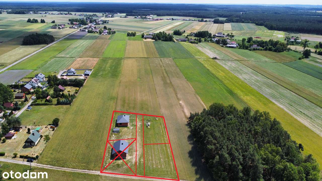 Przy lesie na końcu drogi !! Dom z dachem kopertowym! Parterowy! - Pełny obrazek: 3/20