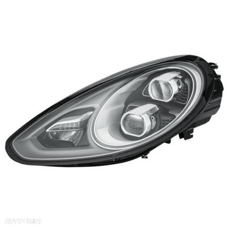 Far Porsche Panamera (970), 07.2013-09.2016, stanga/dreapta, bi-LED; cu lumina timp de zi tip LED; LED; electric; cromat, HELLA - 1