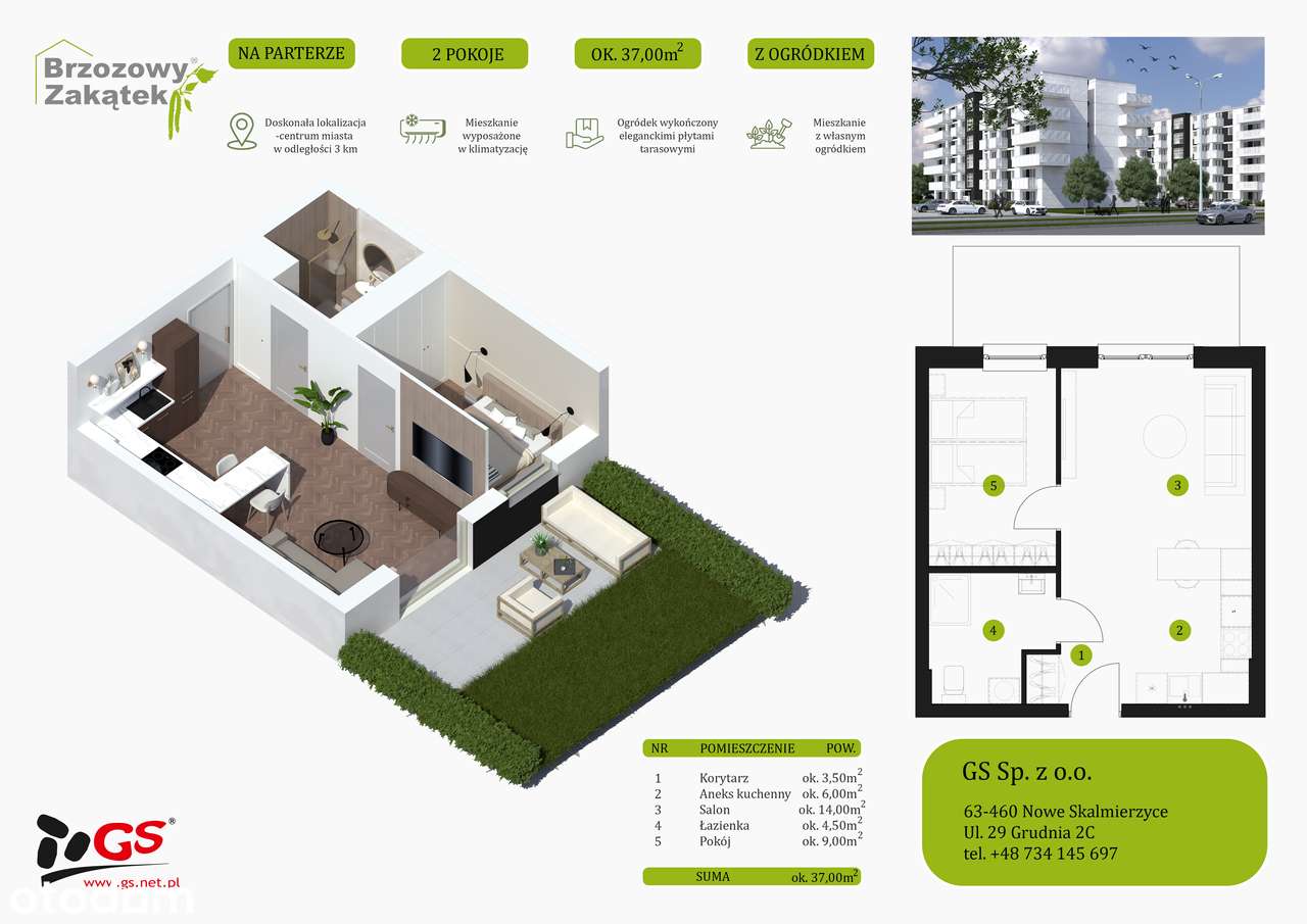 Nowoczesne Mieszkanie nr 11 przy ul. Majorka - Pełny obrazek: 3/6