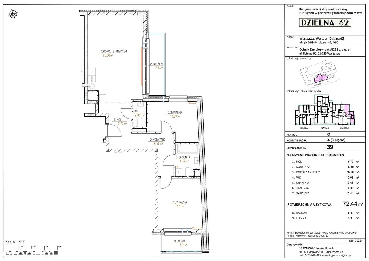 75 m² | 3 pokoje | Dzielna 62 – Inwestycja premium | Wola| Recepcja-5