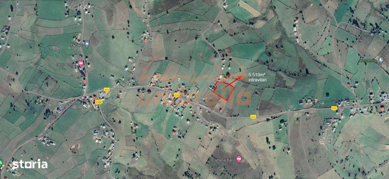 Teren de vanzare in Maguri-Maguri-Racatau, jud. Cluj 5.510m²20€ m² int - Imagine principală: 3/3