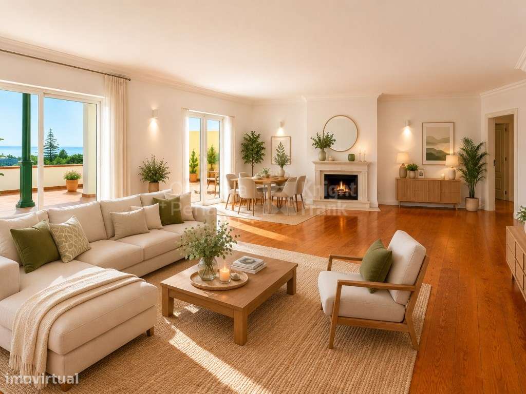 Apartamento T1 com vista mar para arrendamento no Monte Estoril