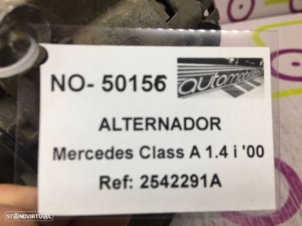 Alternador Mercedes	Classe A	1.4	100 Cv de 2000	- Ref: 2542291A	- NO50156 - 4