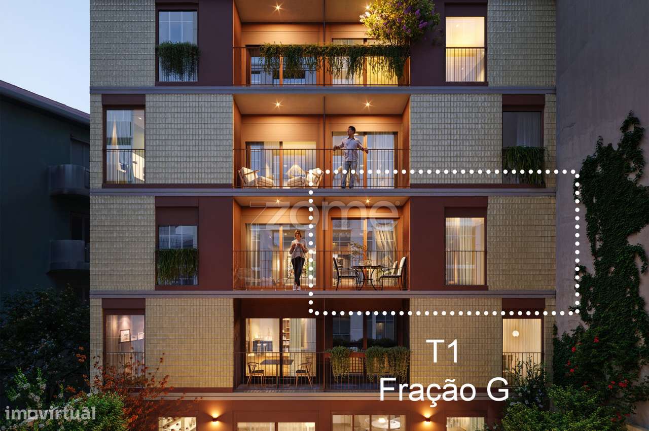 Carofini Apartamento T1 traseiras Matosinhos Sul (Fração G) - Grande imagem: 5/17
