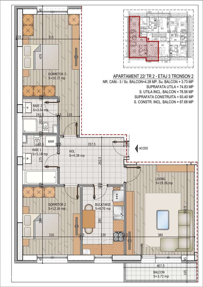 Apartament 3 camere Theodor Pallady,Metrou Teclu,Finalizare rapida - Imagine principală: 4/6