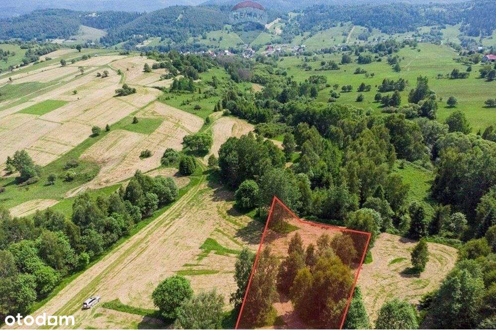 Działka rolna 1386m² w malowniczej Soli - Pełny obrazek: 1/6