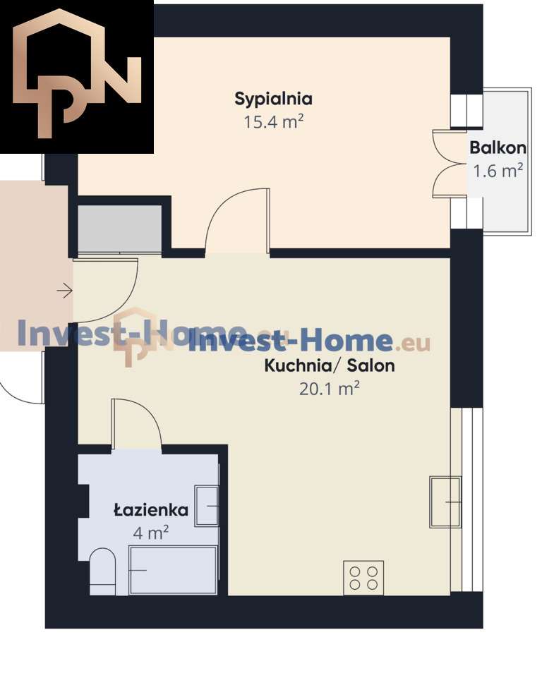 Atrakcyjne 2 pokoje w centrum Witomina - Strażcka-10