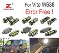 KIT COMPLETO DE 13 LÂMPADAS LED INTERIOR PARA MERCEDES VITO W638 96-03 - 1